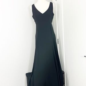Show Me Your Mumu X-Large Black Tank V-Neck Maxi Crepe Formal Dress